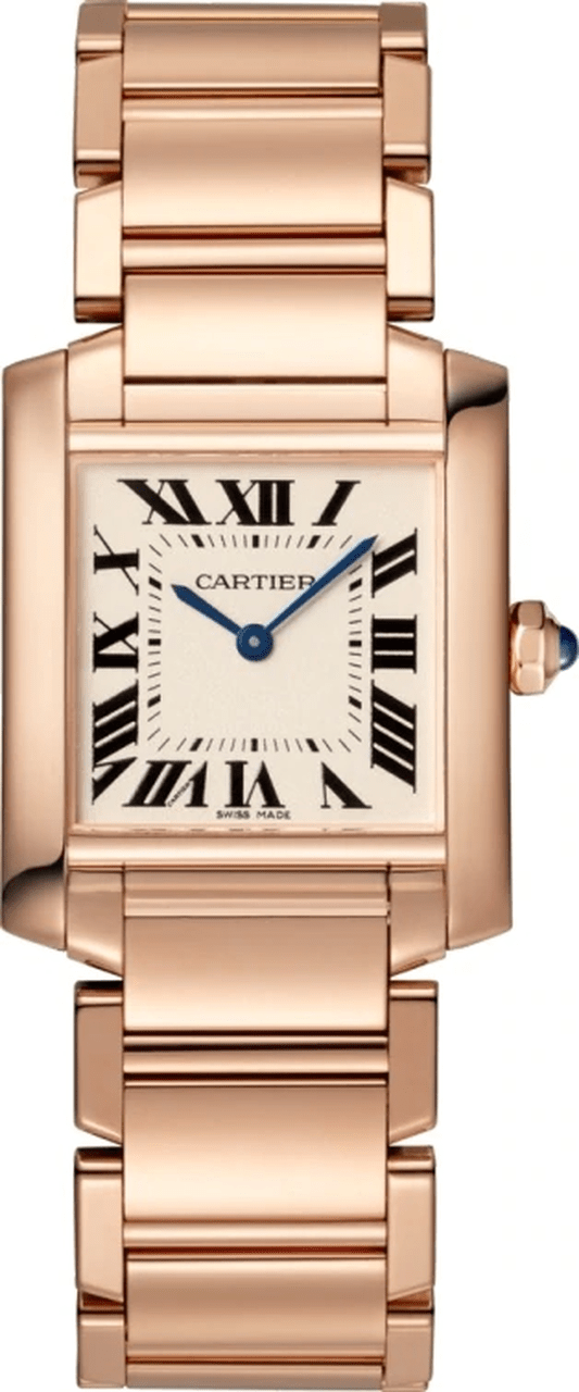 C@RTIER Tank Francaise Medium Model 18K Rose Gold Lady��s Watch, WGTA0030