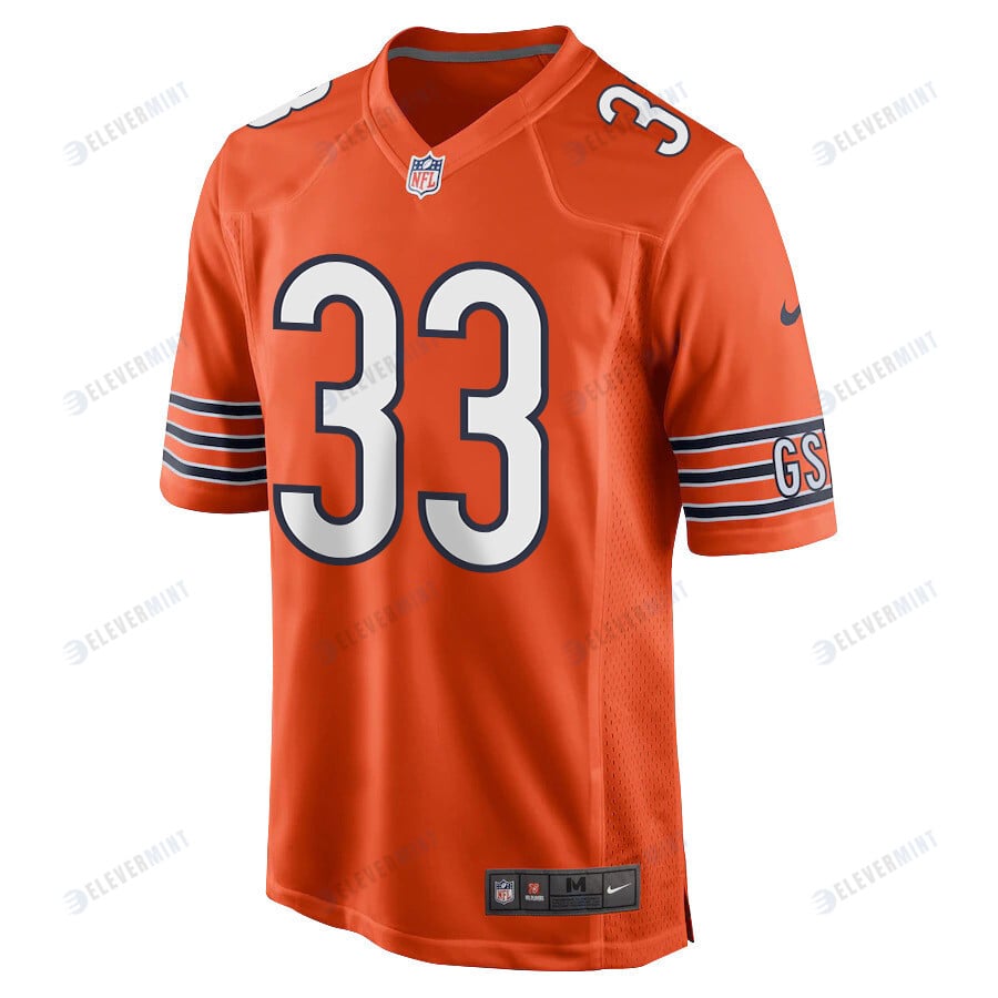 D’onta Foreman 33 Chicago Bears Men Alternate Game Jersey - Orange