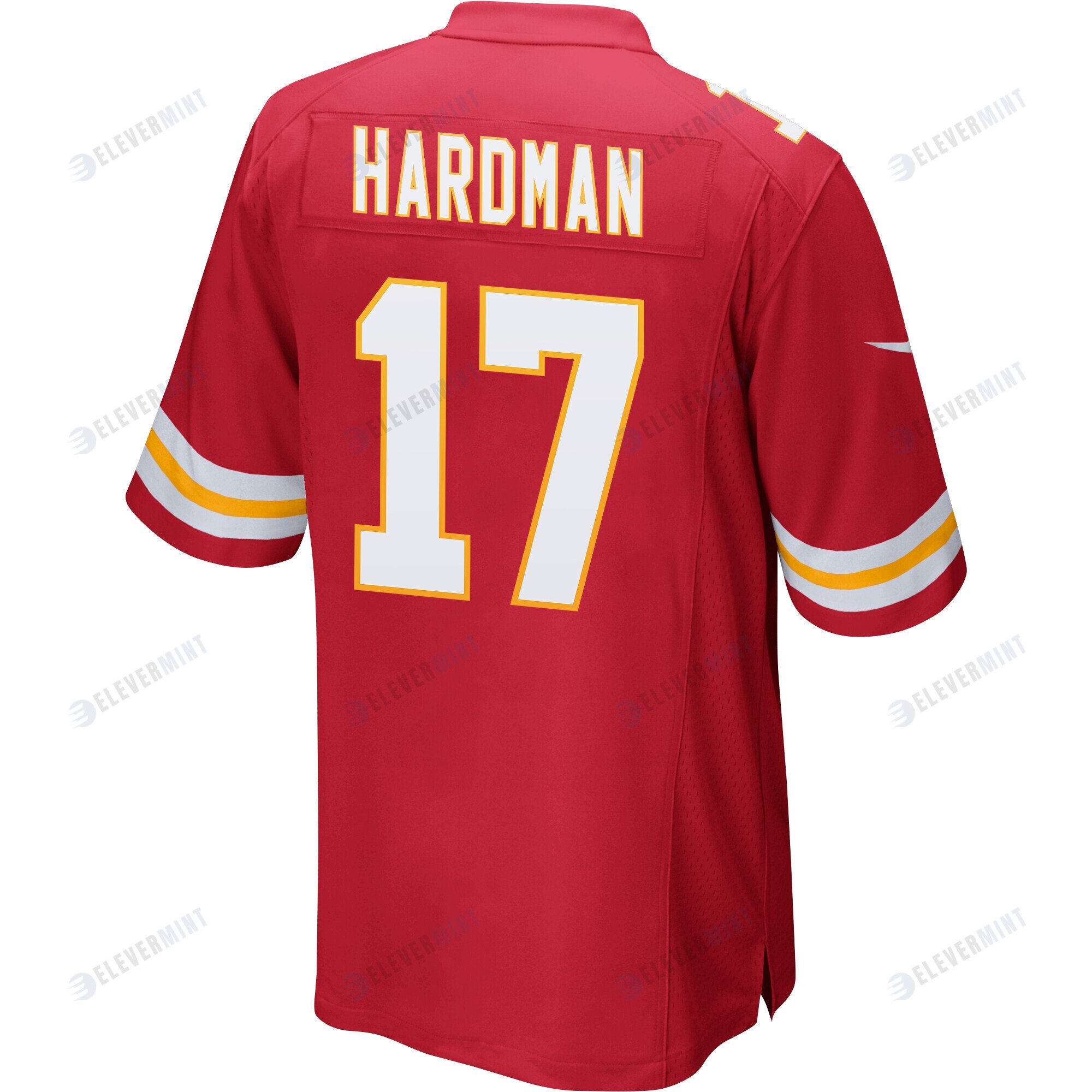 Mecole Hardman 17 Kansas City Chiefs Super Bowl LVII Champions Men Game Jersey - Red
