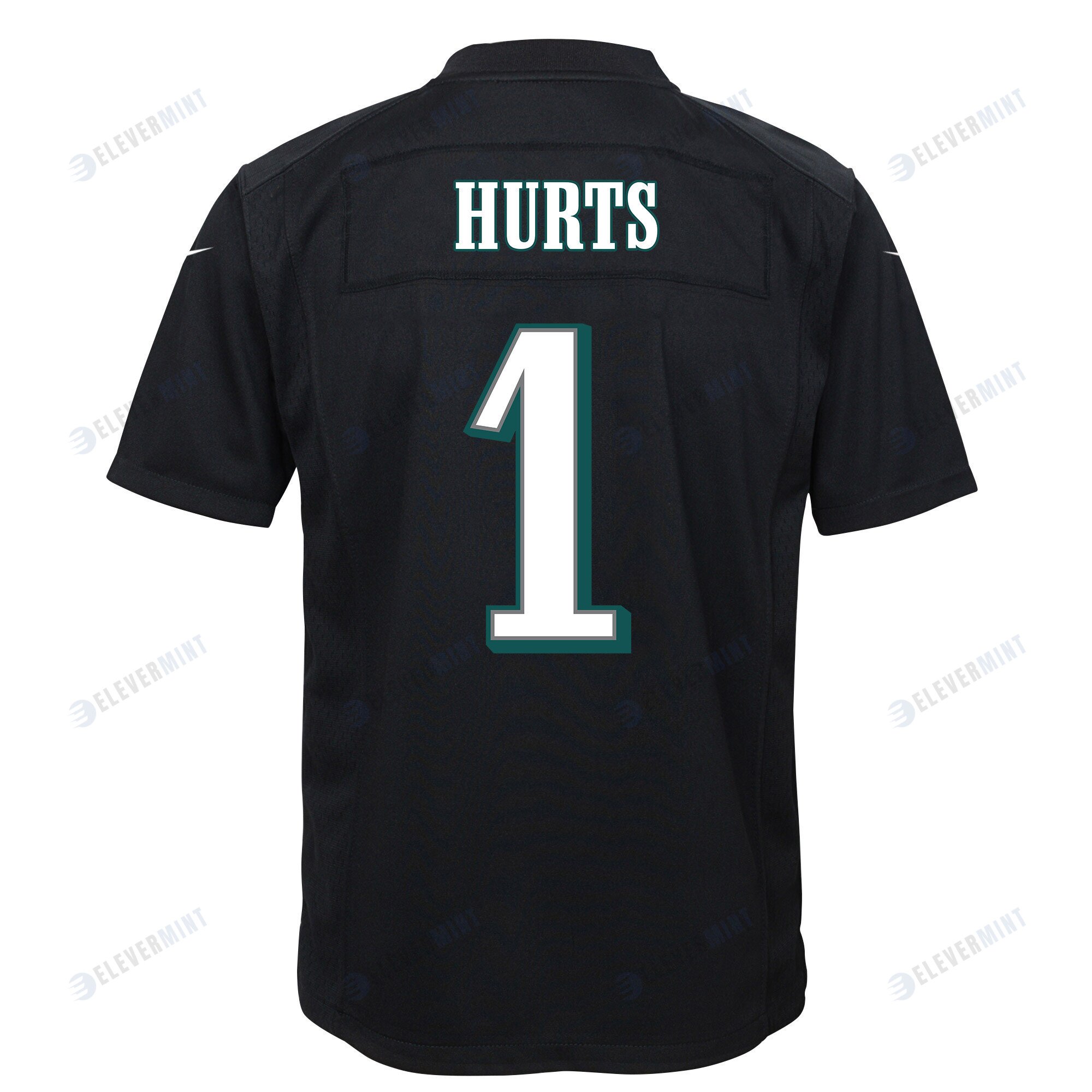 Jalen Hurts 1 Philadelphia Eagles Super Bowl LVII Champions 2 Stars Youth Game Jersey - Black