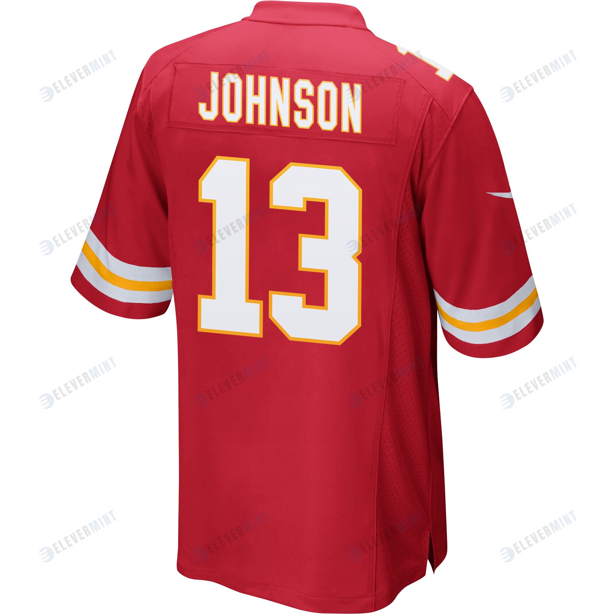 Nazeeh Johnson 13 Kansas City Chiefs Super Bowl LVII Champions 3 Stars Men Game Jersey - Red