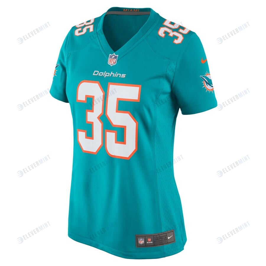 Ka'Dar Hollman 35 Miami Dolphins Women Home Game Jersey - Aqua