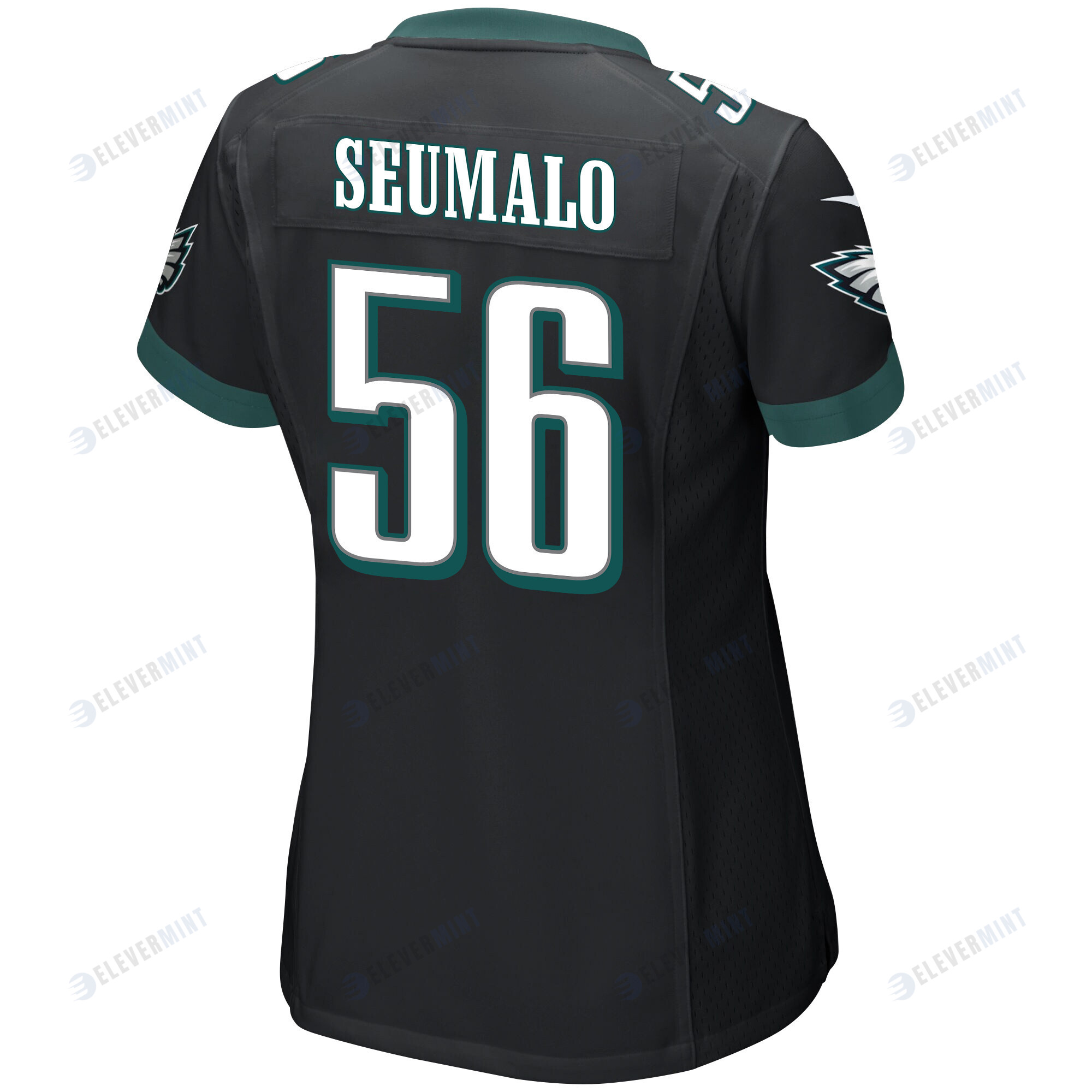Isaac Seumalo 56 Philadelphia Eagles Super Bowl LVII Champions Women Game Jersey - Black