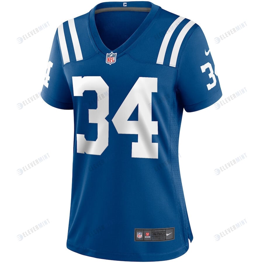 Joe Perry 34 Indianapolis Colts Women Game Retired Jersey - Royal