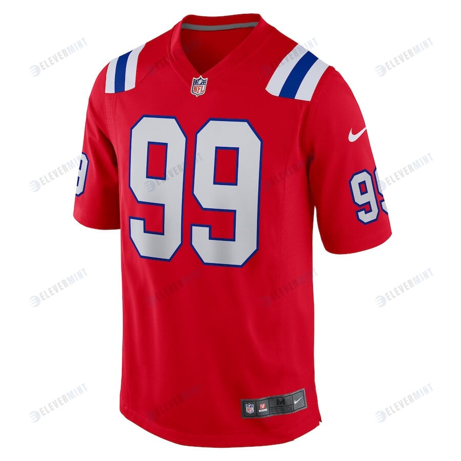 Keion White 99 New England Patriots Men Alternate Team Game Jersey - Red