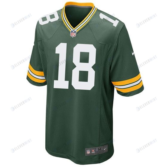 Malik Heath 18 Green Bay Packers Men Home Game Jersey - Green