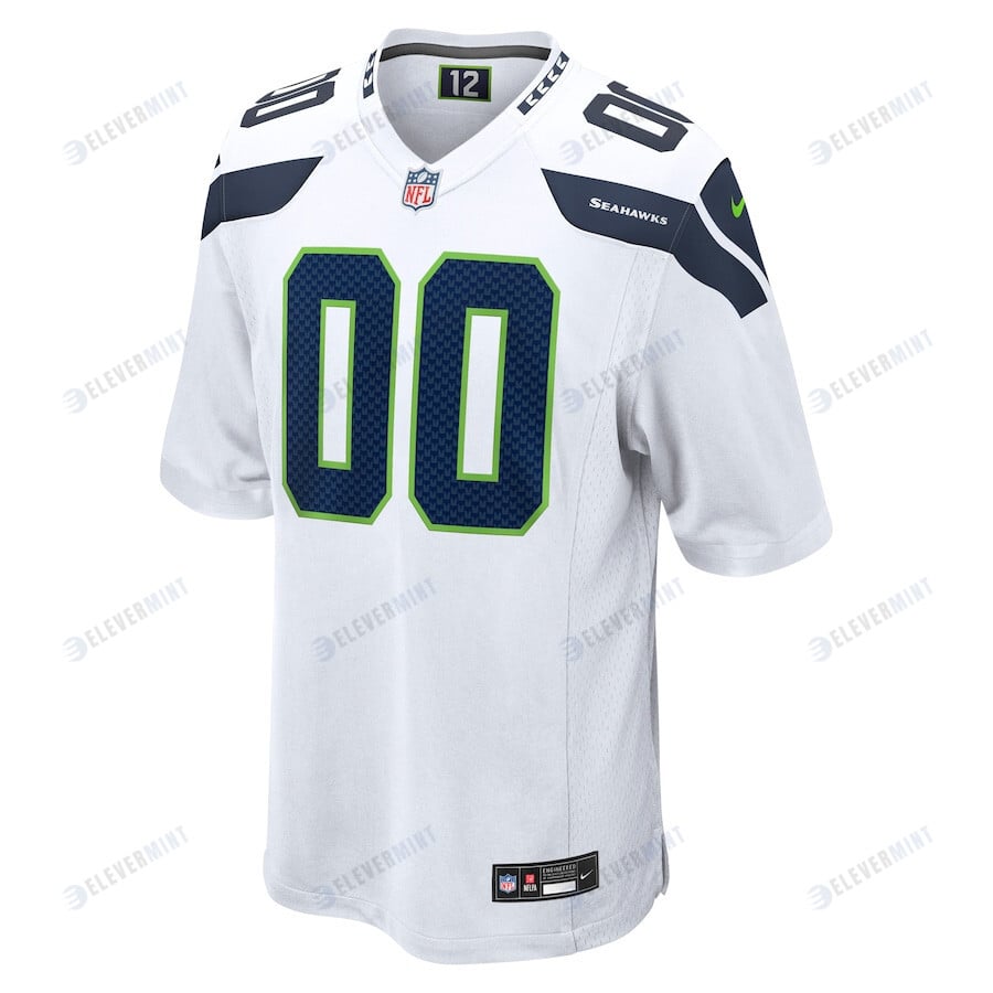 Seattle Seahawks Men Custom Game Jersey - White