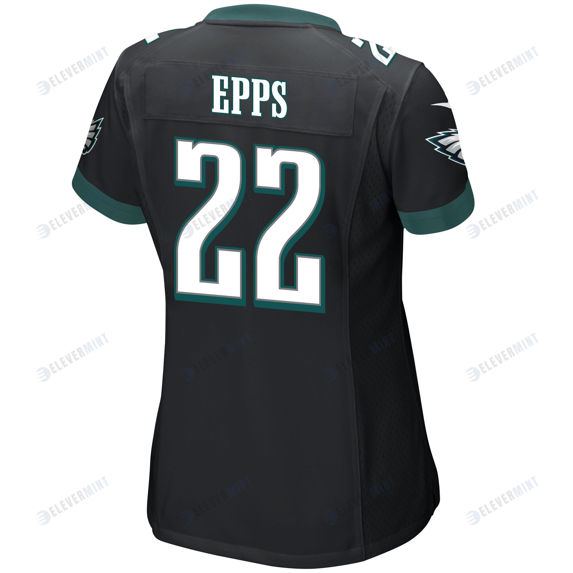 Marcus Epps 22 Philadelphia Eagles Super Bowl LVII Champions Women Game Jersey - Black