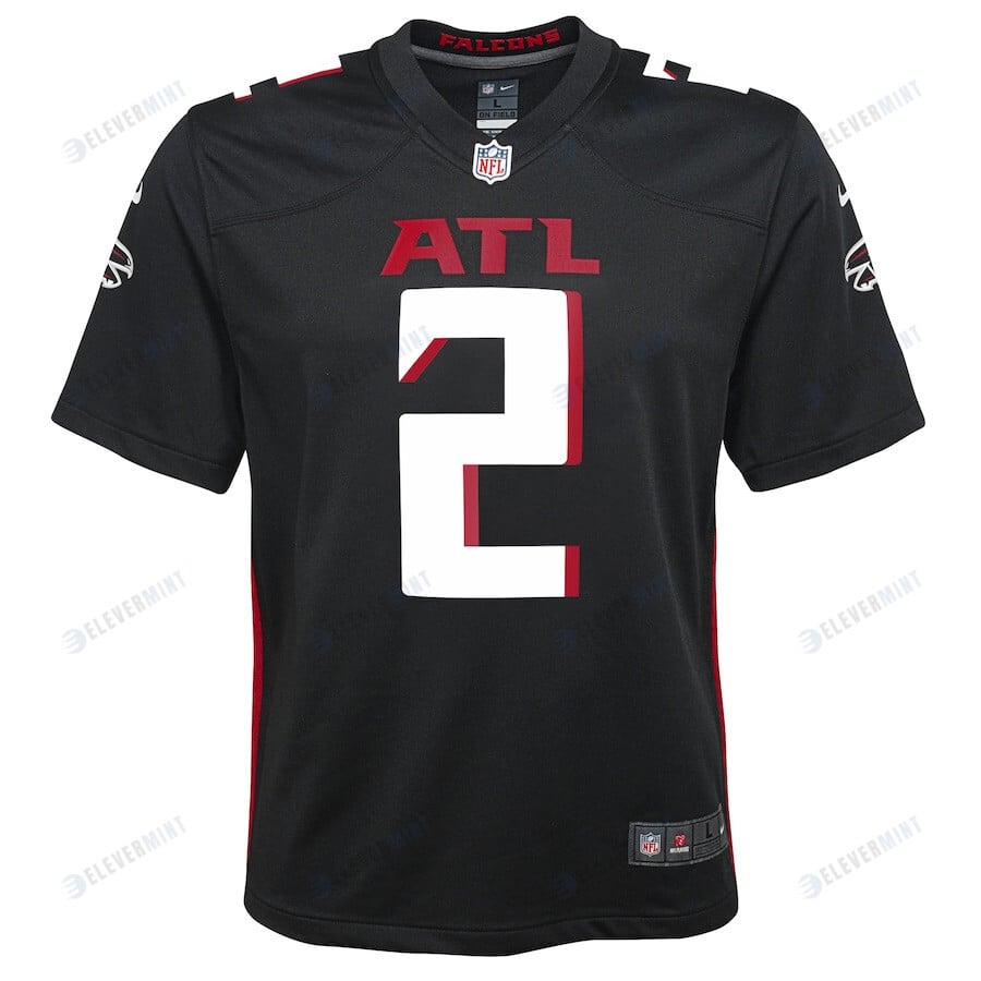 Matt Ryan 2 Atlanta Falcons YOUTH Game Jersey - Black