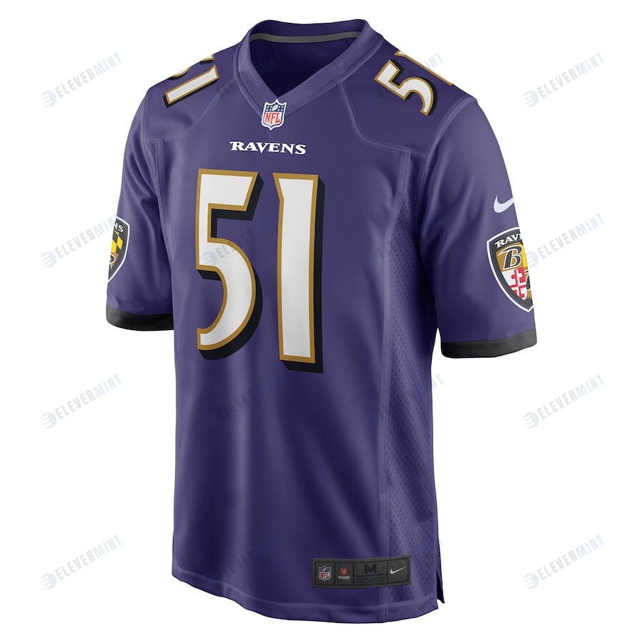 Jeremiah Moon Baltimore Ravens Player Game Jersey - Purple