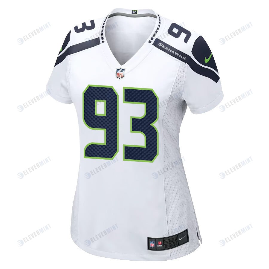 Dre’mont Jones 93 Seattle Seahawks Game Women Jersey - White