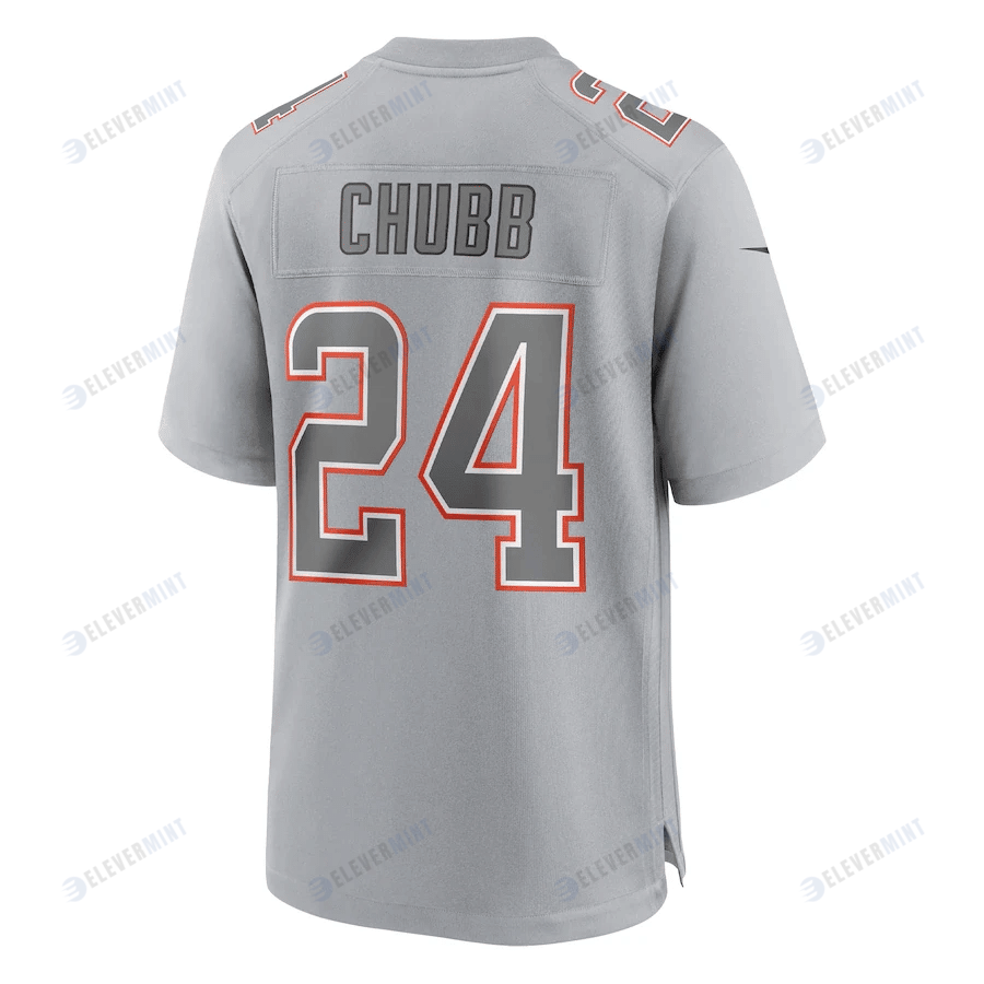 Nick Chubb 24 Cleveland Browns Atmosphere Fashion Game Jersey - Gray