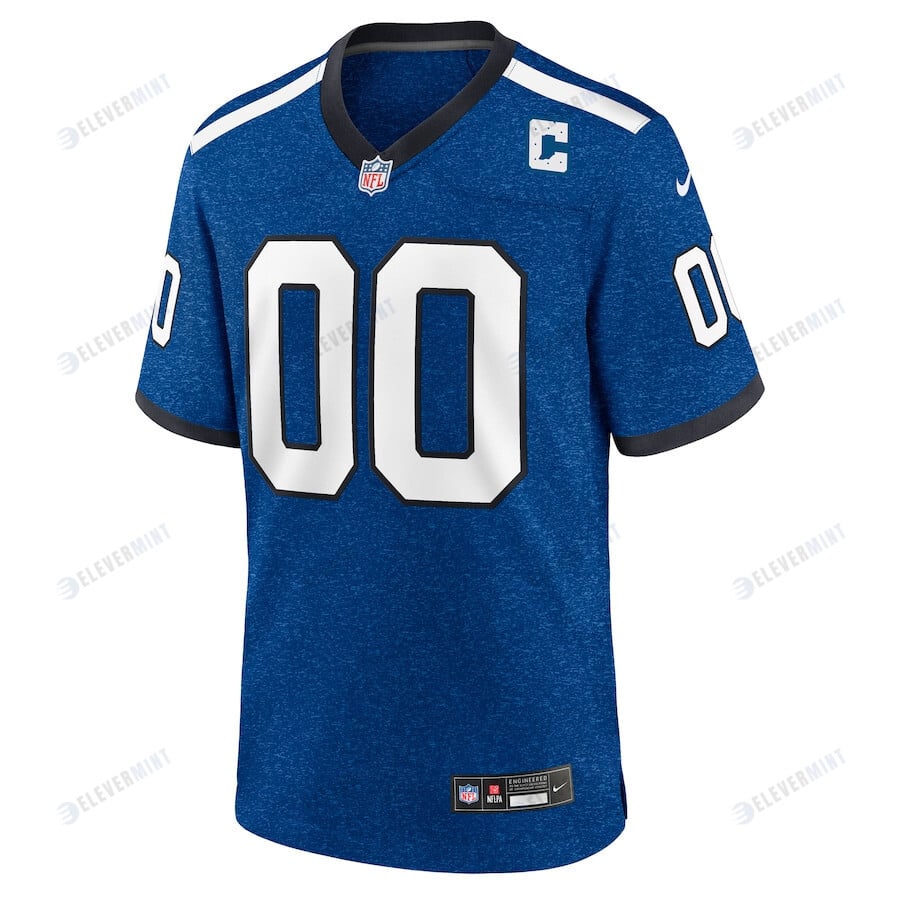 Indiana Nights Indianapolis Colts Men Alternate Custom Game Jersey - Blue