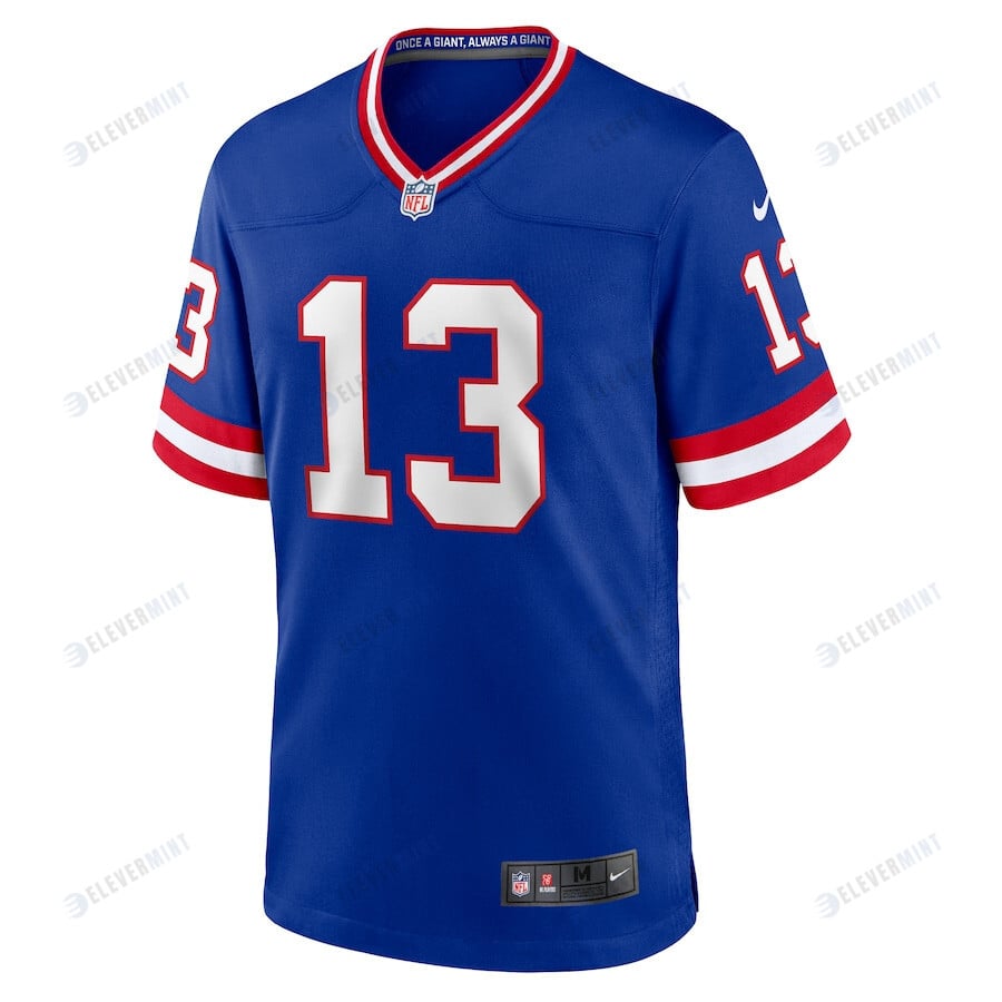 Jalin Hyatt 13 New York Giants Men Team Game Jersey - Royal