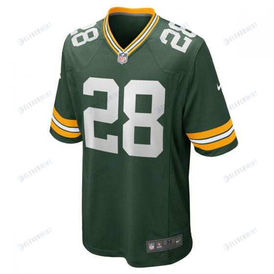 A.J. Dillon 28 Green Bay Packers Men Home Game Jersey - Green