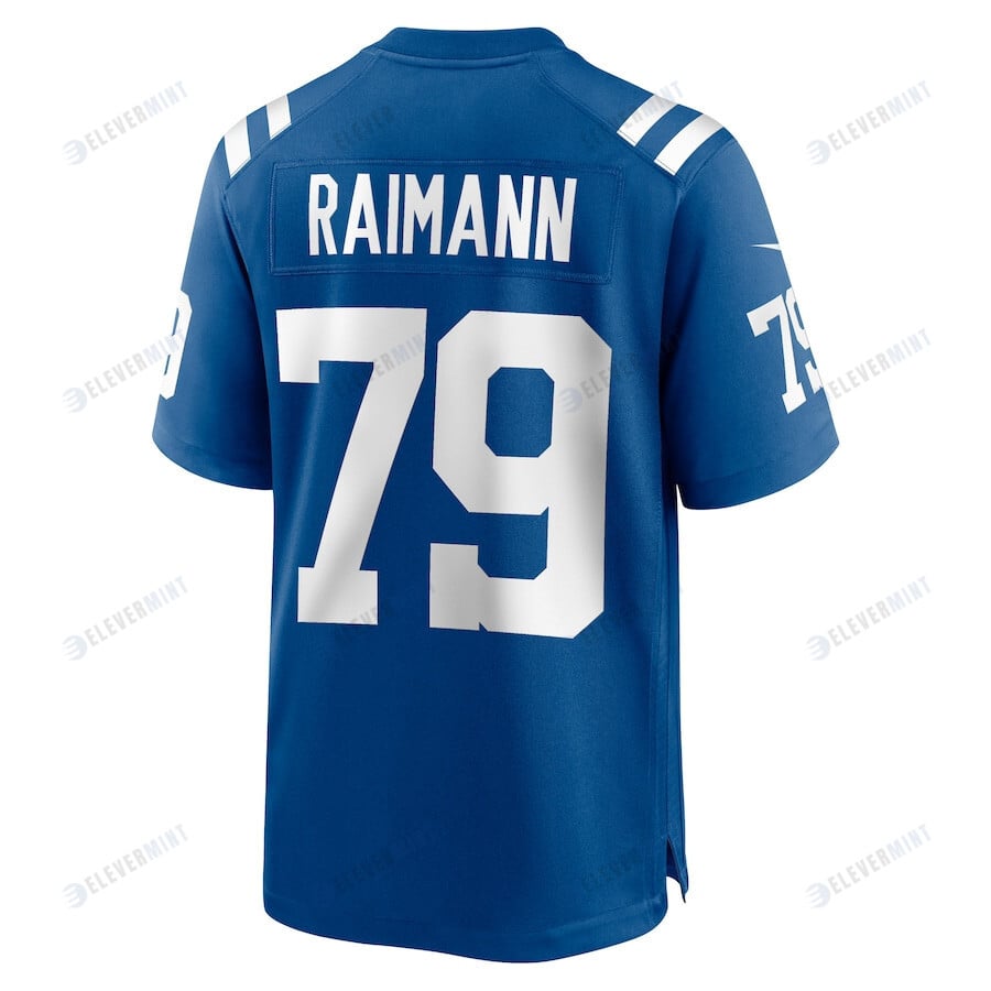 Bernhard Raimann 79 Indianapolis Colts Men Game Jersey - Royal