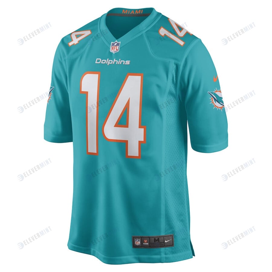 Trent Sherfield Miami Dolphins Game Player Jersey - Aqua