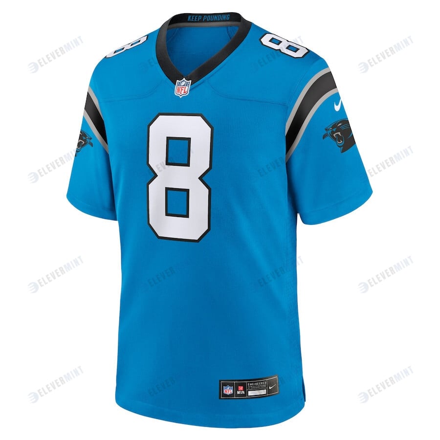 Jaycee Horn 8 Carolina Panthers Men's Alternate Game Jersey - Blue