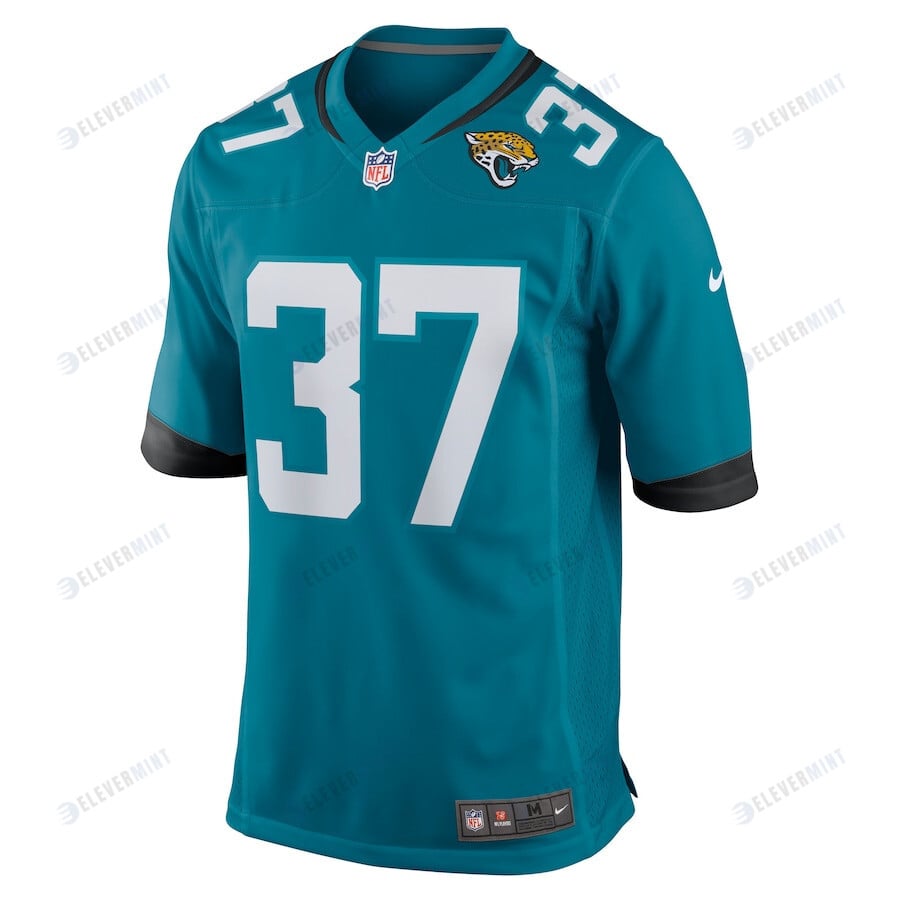 Tre Herndon 37 Jacksonville Jaguars Men's Game Jersey - Teal