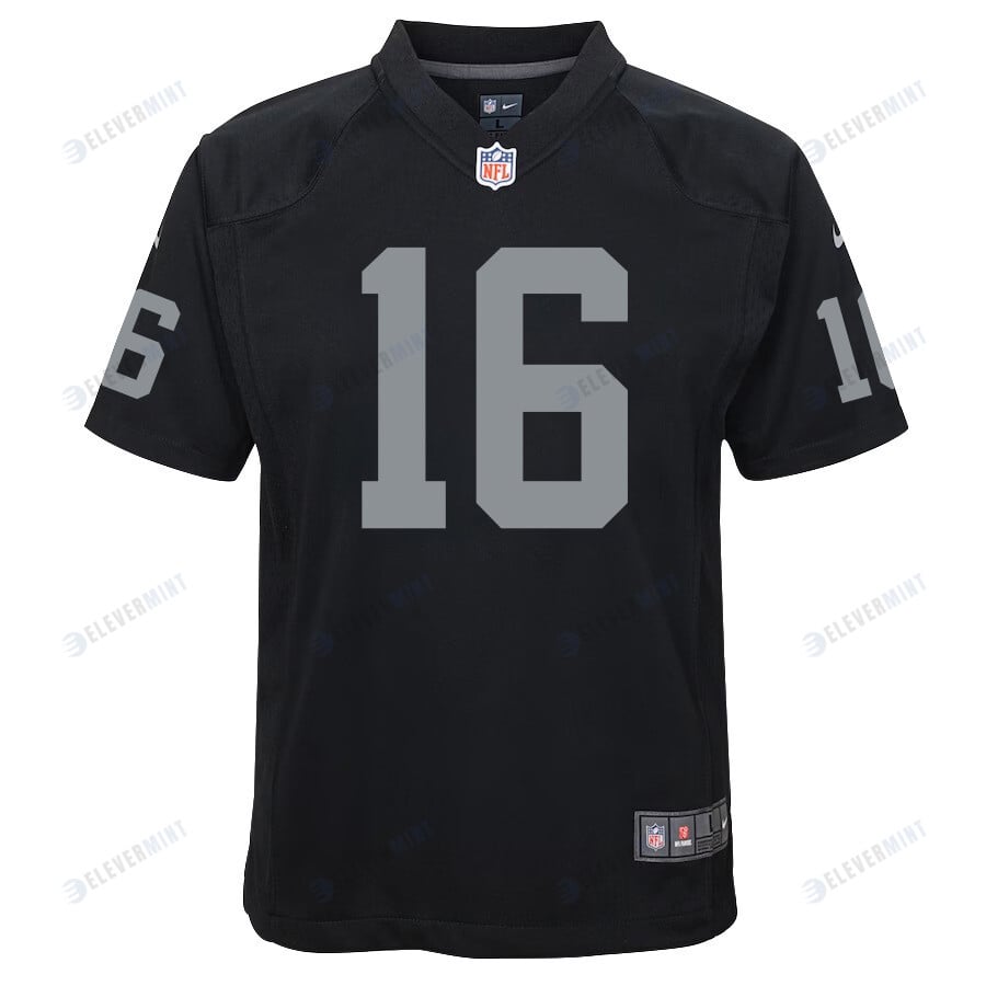 Jakobi Meyers 16 Las Vegas Raiders Youth Game Jersey - Black