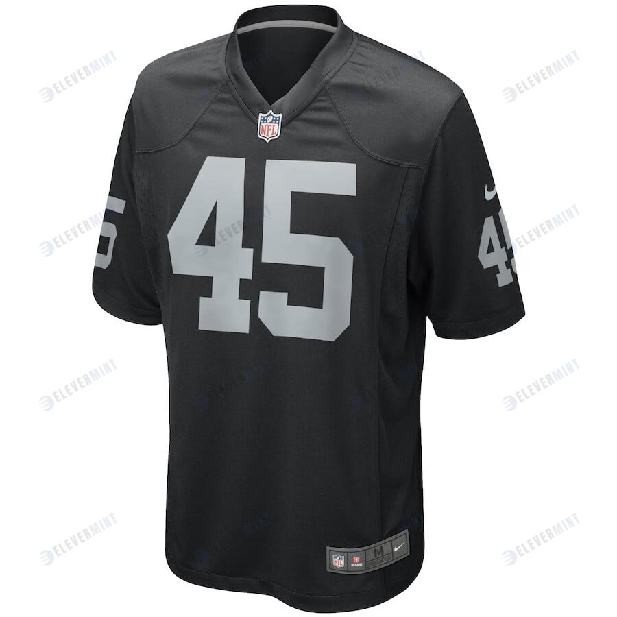 Marcel Reece 45 Las Vegas Raiders YOUTH Game Jersey - Black