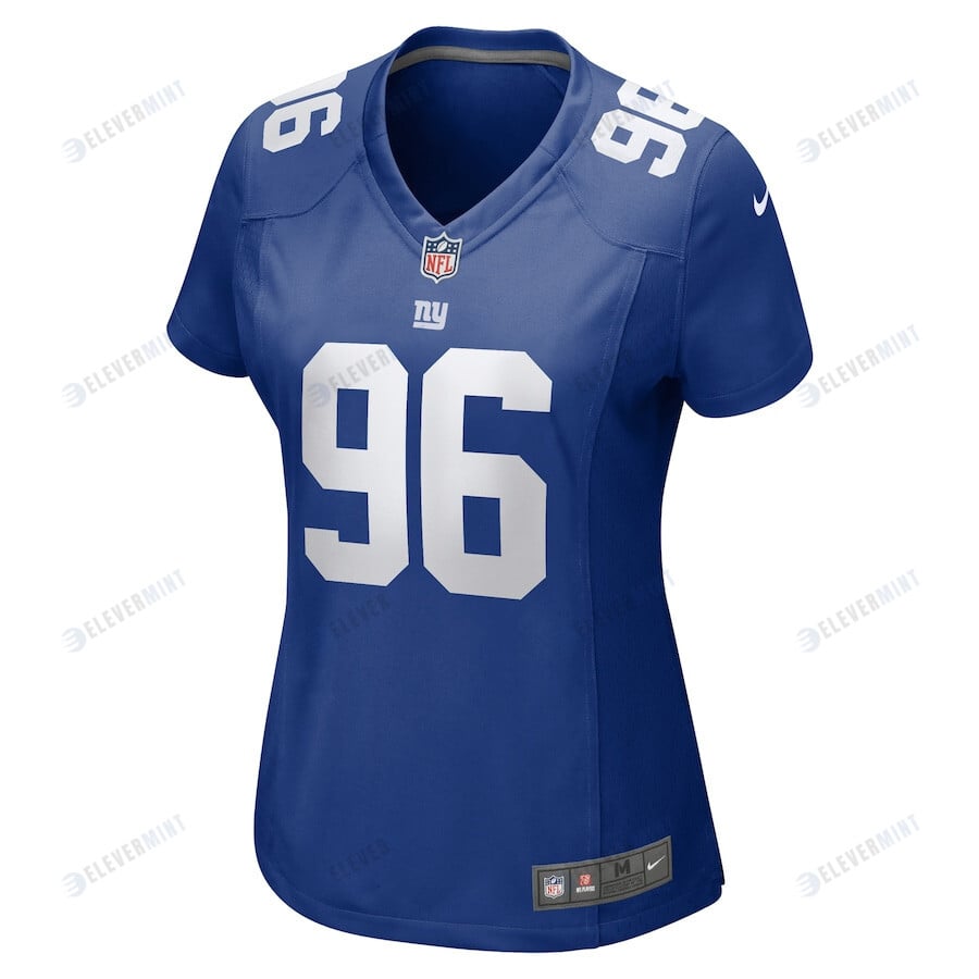Vernon Butler Jr. 96 New York Giants Women Team Game Jersey - Royal