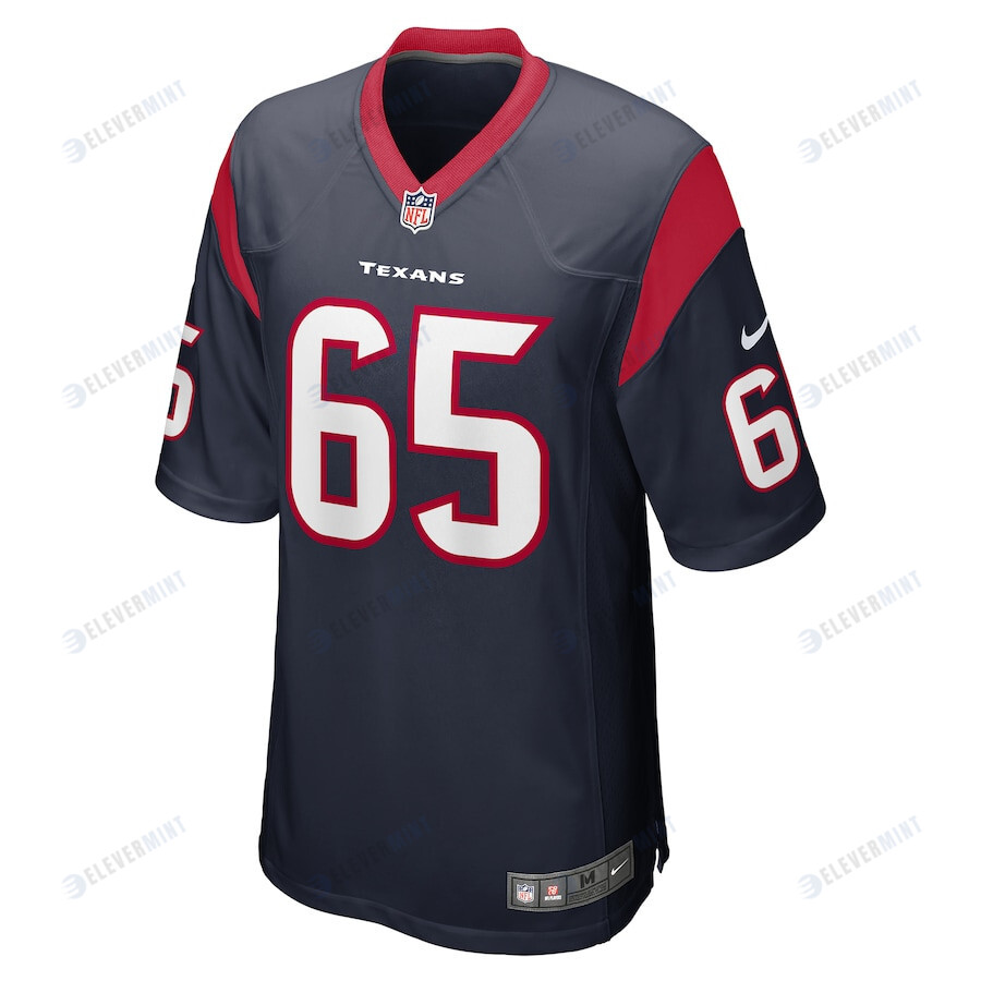 Bruce Hector 65 Houston Texans Men Game Jersey - Navy