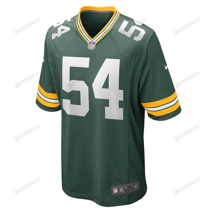 Kristian Welch 54 Green Bay Packers Men Team Game Jersey - Green