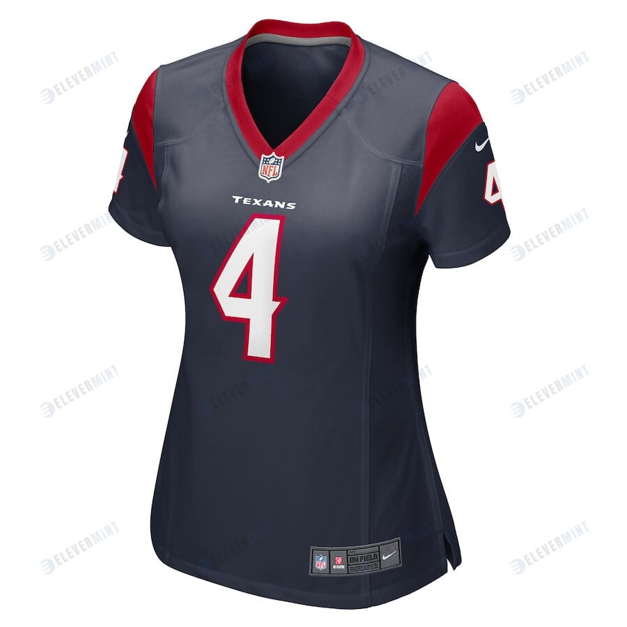 Tavierre Thomas 4 Houston Texans Women Team Game Jersey - Navy
