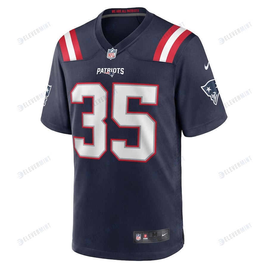 Pierre Strong Jr. New England Patriots Game Player Jersey - Navy