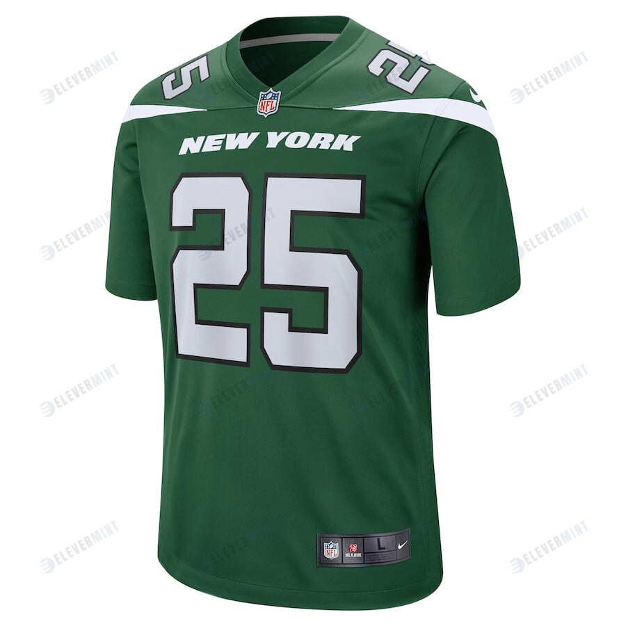 Israel Abanikanda 25 New York Jets Men Game Jersey - Gotham Green