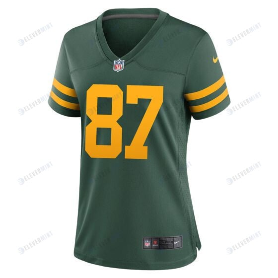 Romeo Doubs 87 Green Bay Packers 50s Classic Women Game Jersey - Green & Gold