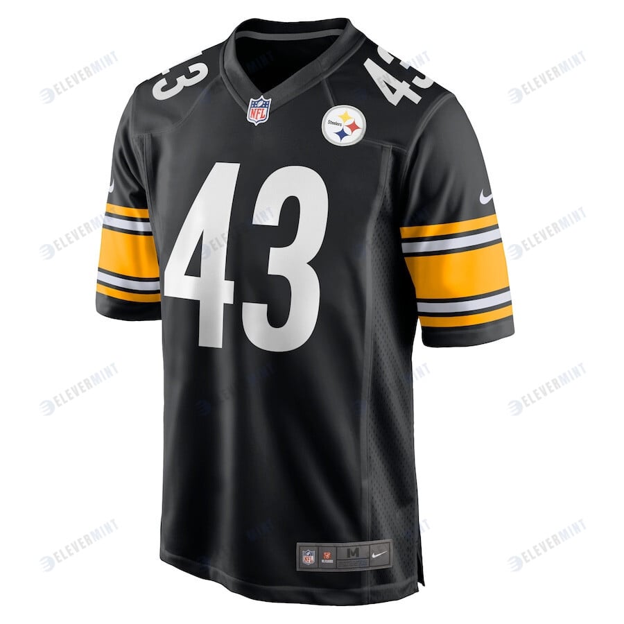 Troy Polamalu 43 Pittsburgh Steelers Men's Game Player Jersey - Black