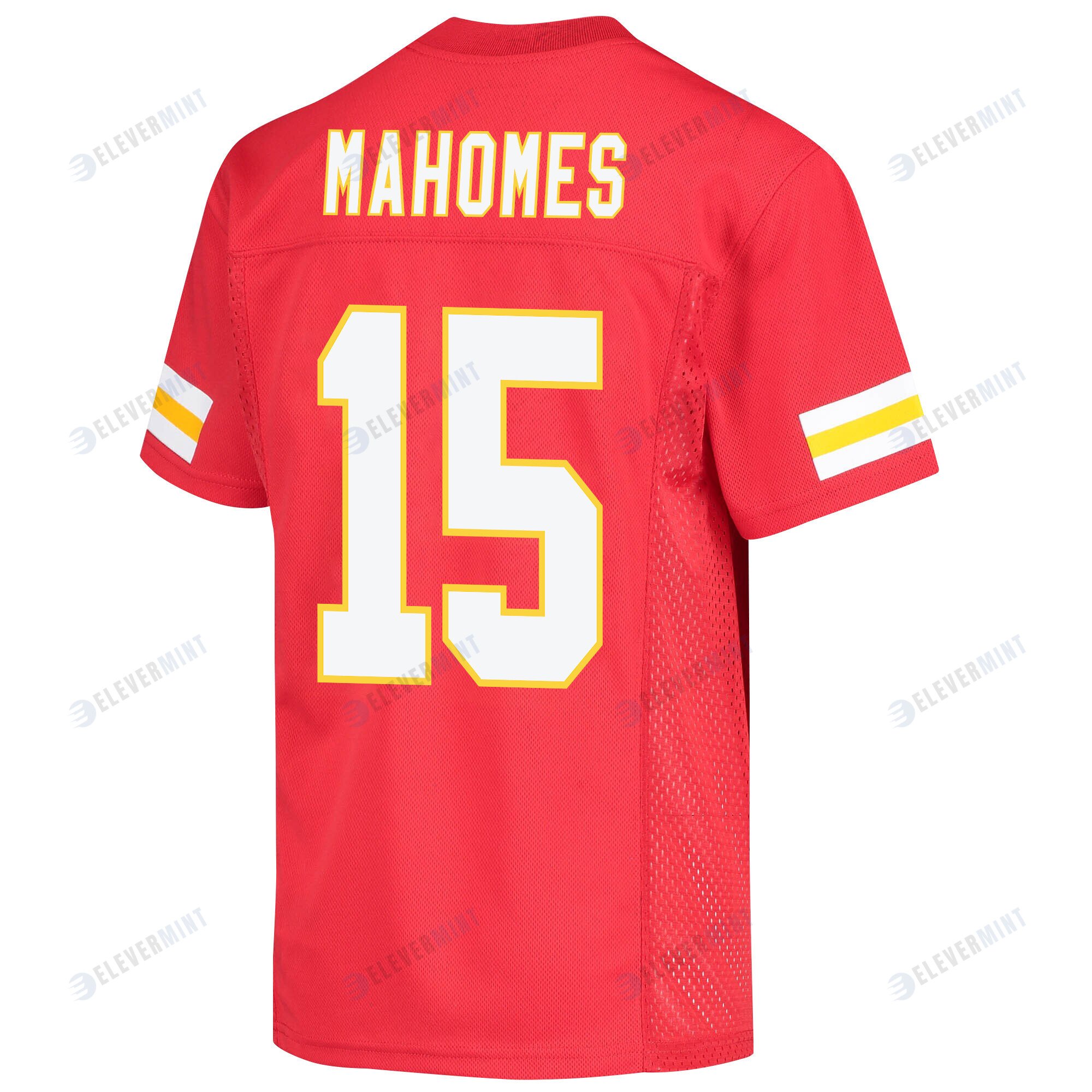 Patrick Mahomes 15 Kansas City Chiefs Super Bowl LVII Champions 3 Stars Youth Game Jersey - Red