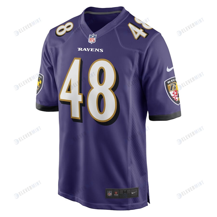 Diego Fagot Baltimore Ravens Player Game Jersey - Purple