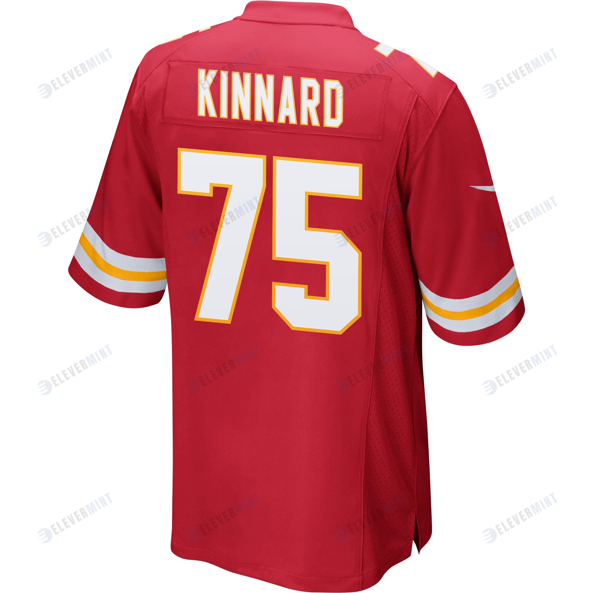 Darian Kinnard 75 Kansas City Chiefs Super Bowl LVII Champions 3 Stars Men Game Jersey - Red