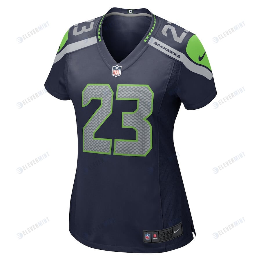 Artie Burns 23 Seattle Seahawks Women Game Jersey - College Navy