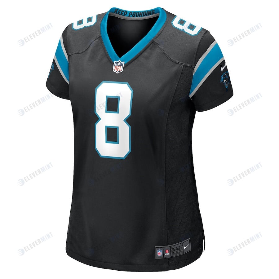 Jaycee Horn 8 Carolina Panthers Women's Alternate Game Jersey - Black