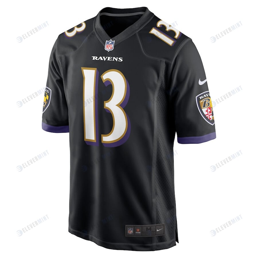 Devin Duvernay 13 Baltimore Ravens Game Player Jersey - Black