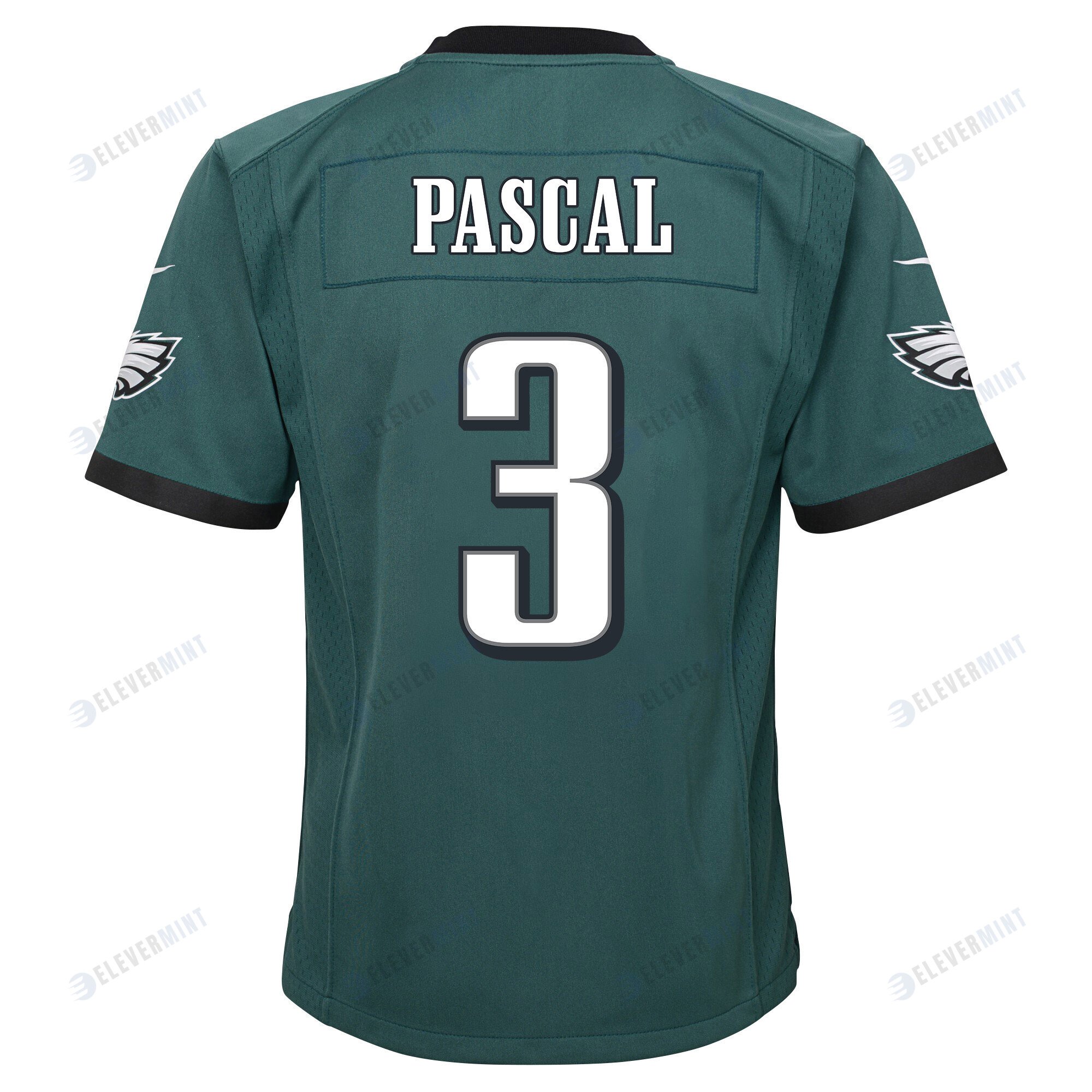 Zach Pascal 3 Philadelphia Eagles Super Bowl LVII Champions 2 Stars 2 Stars Youth Game Jersey - Black