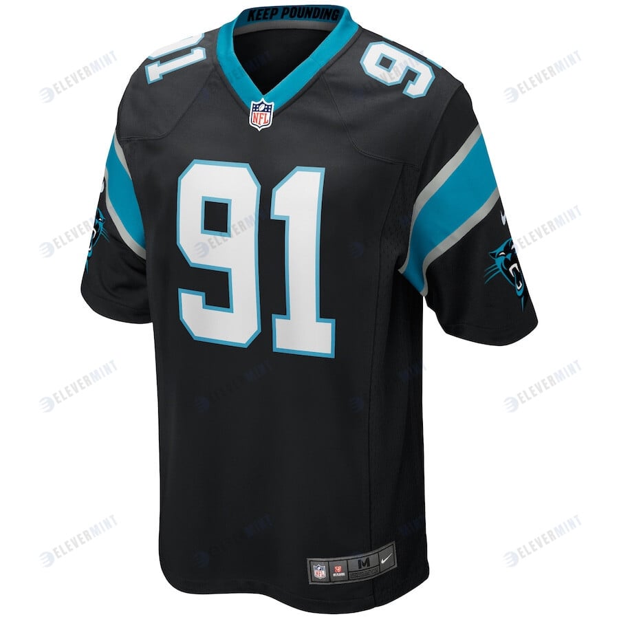 Kevin Greene 91 Carolina Panthers Men Game Retired Jersey - Black