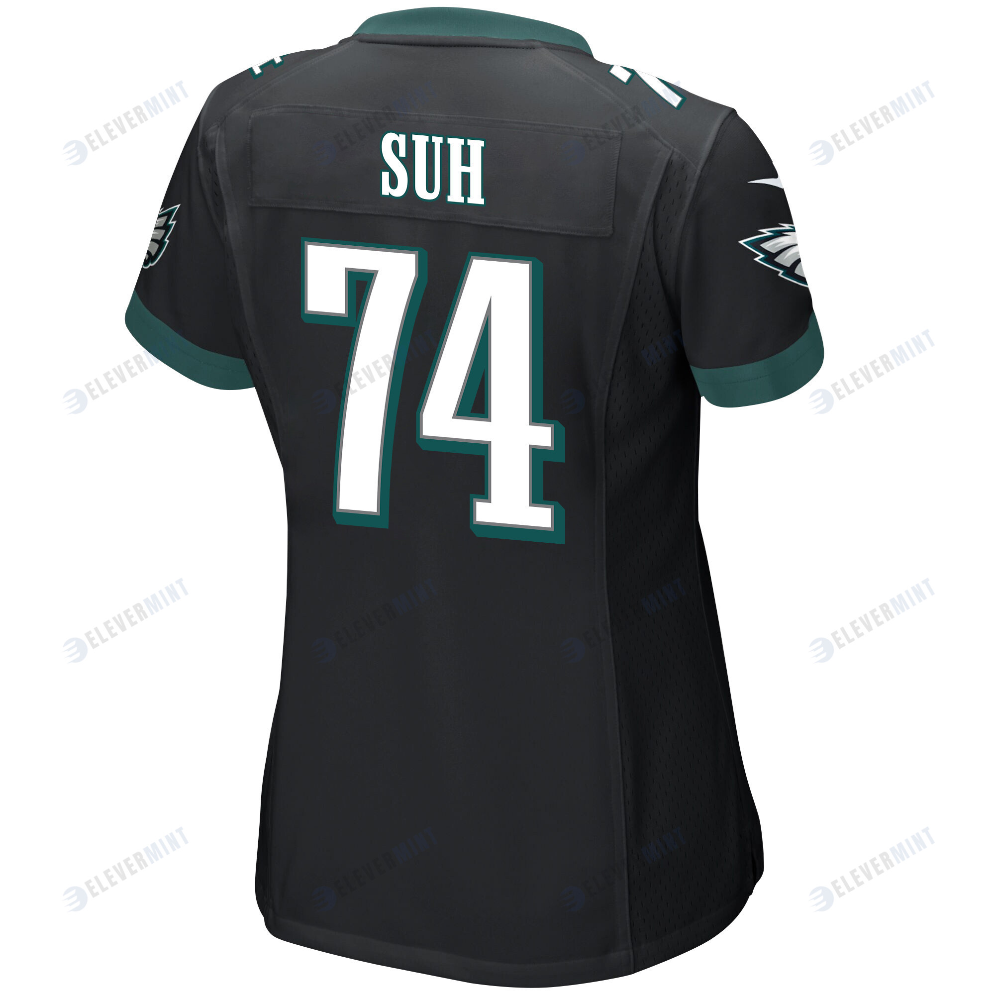 Ndamukong Suh 74 Philadelphia Eagles Super Bowl LVII Champions 2 Stars Women Game Jersey - Black