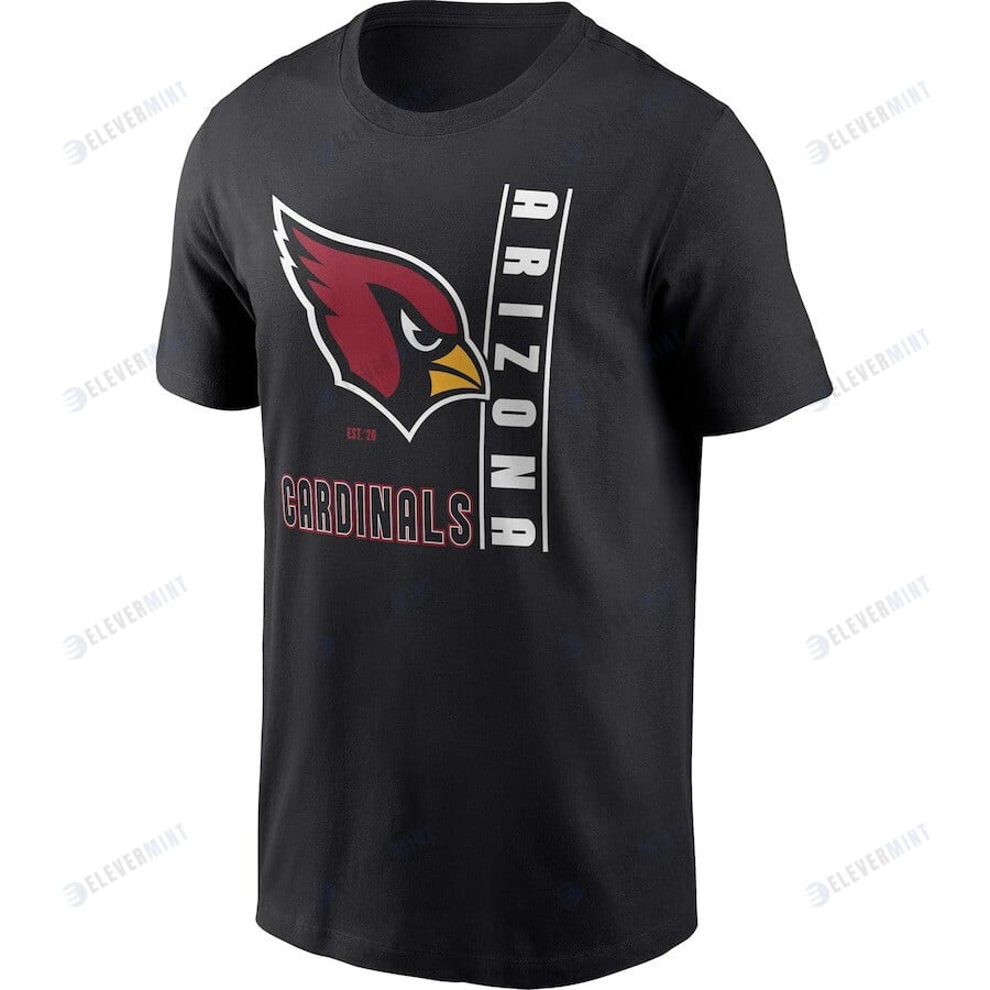 Arizona Cardinals Lockup Essential T-Shirt - Black