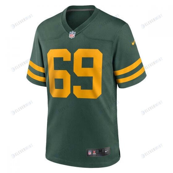 David Bakhtiari 69 Green Bay Packers 50s Classic Men Game Jersey - Green & Gold