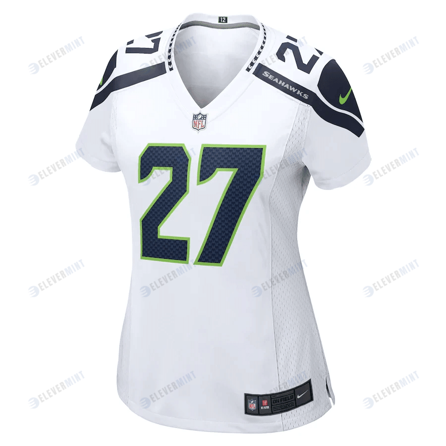 Tariq Woolen 27 Seattle Seahawks Women's Game Player Jersey - White