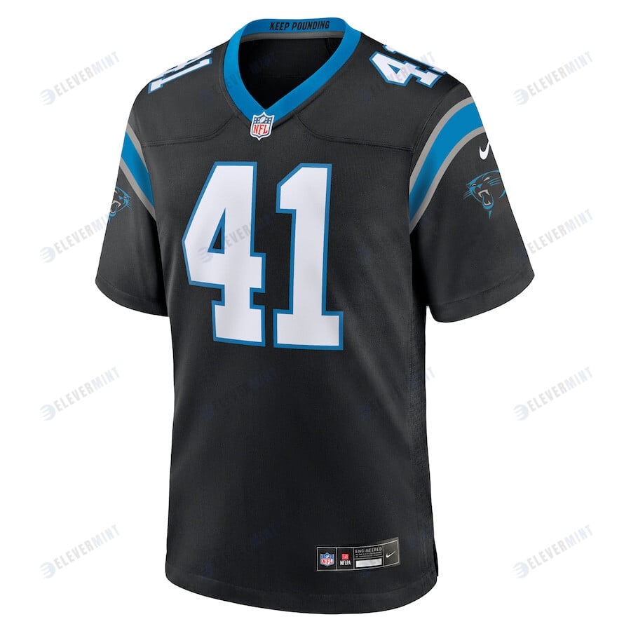 Claudin Cherelus 41 Carolina Panthers Men's Team Game Jersey - Black