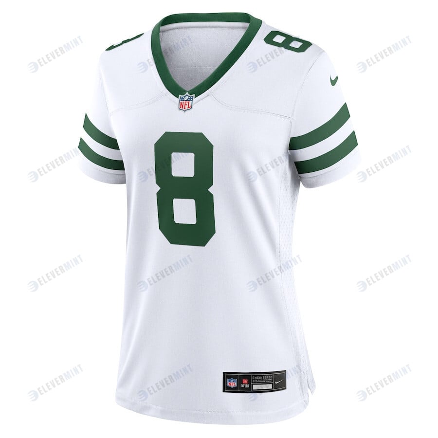 Aaron Rodgers 8 New York Jets Women's Player Game Jersey - White