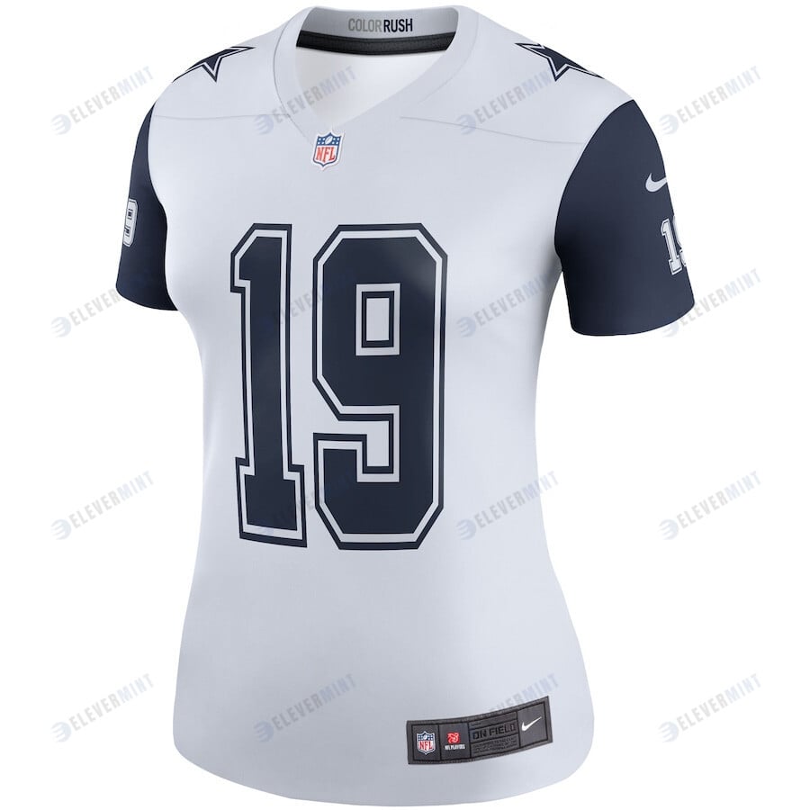 Amari Cooper 19 Dallas Cowboys Women's Color Rush Legend Player Jersey - White