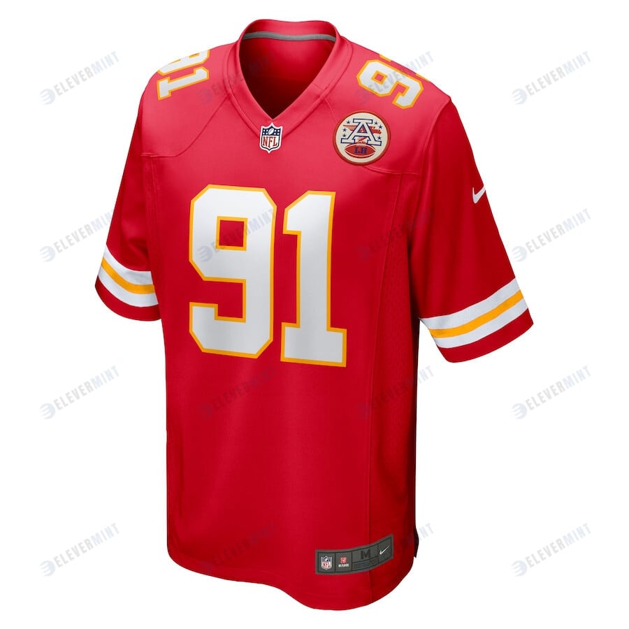 Derrick Nnadi 91 Kansas City Chiefs Game Men Jersey - Red
