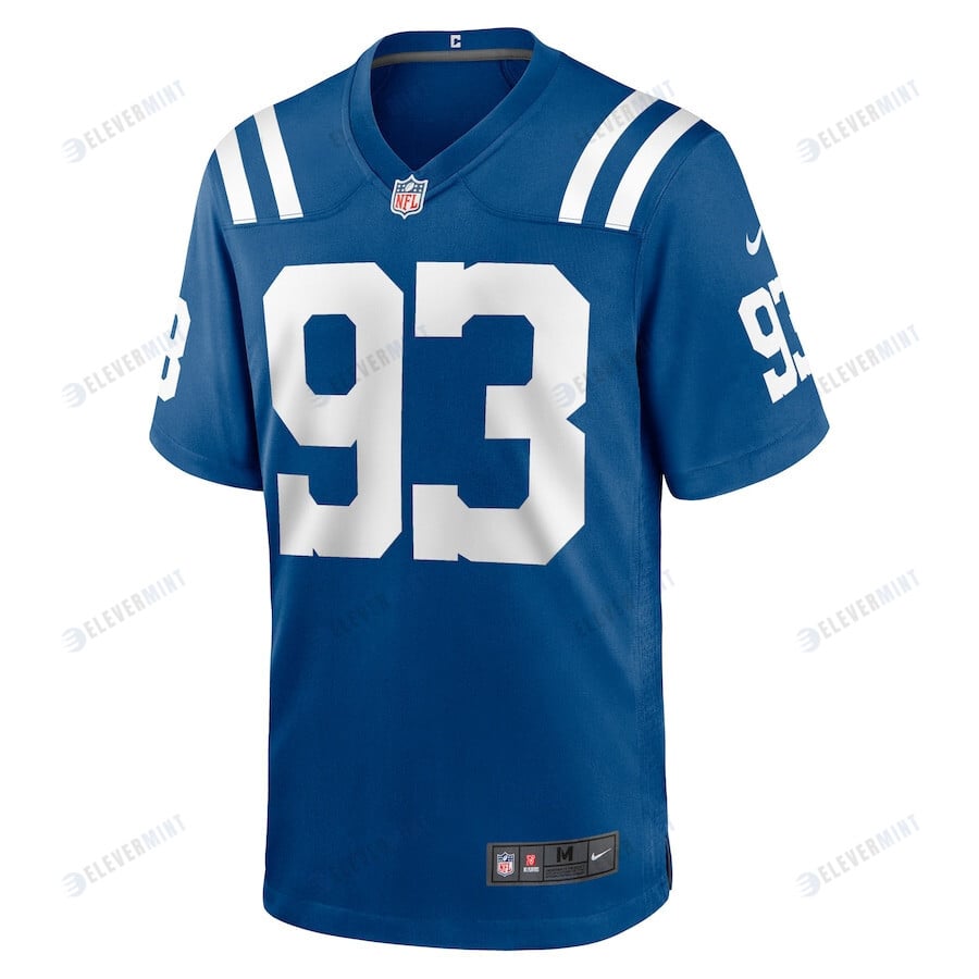 Eric Johnson 93 Indianapolis Colts Men Game Jersey - Royal
